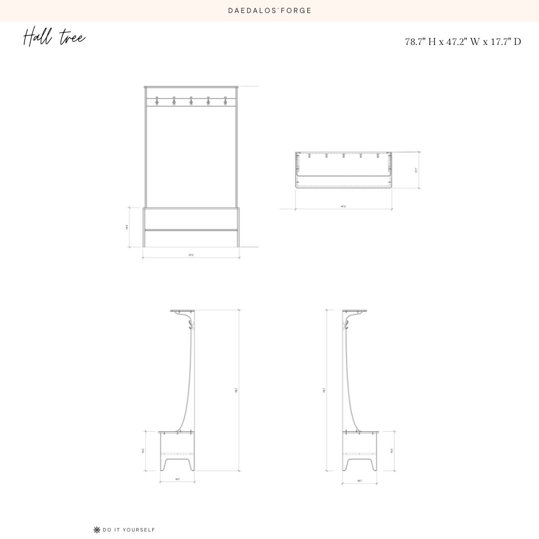 Hall tree