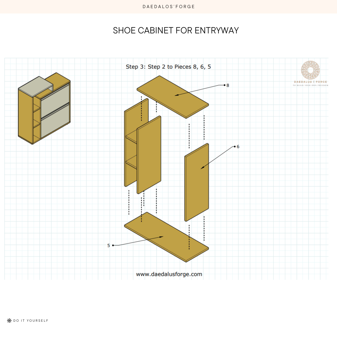 SHOE CABINET FOR ENTRYWAY