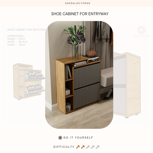 SHOE CABINET FOR ENTRYWAY