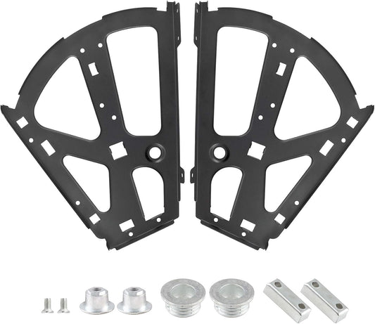 2 Layers Shoes Drawer Cabinet Hinges Flip Frames, Black Shoe Cabinet Replacement Fittings Stainless Steel for Kitchen Living Room, 1 Pair